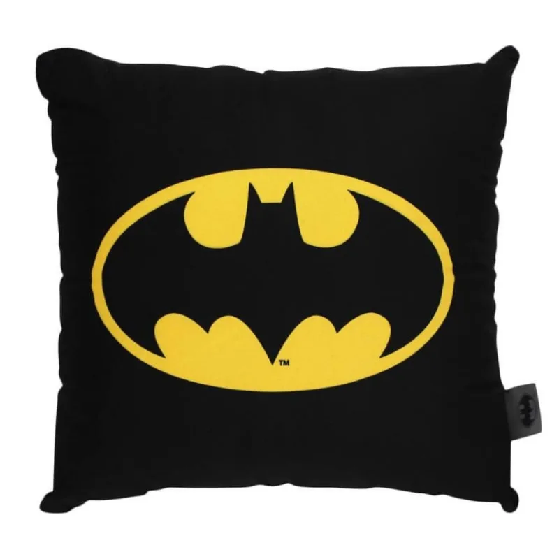 Almofada Fibra Veludo 40X40Cm Batman Logo - Zona Criativa