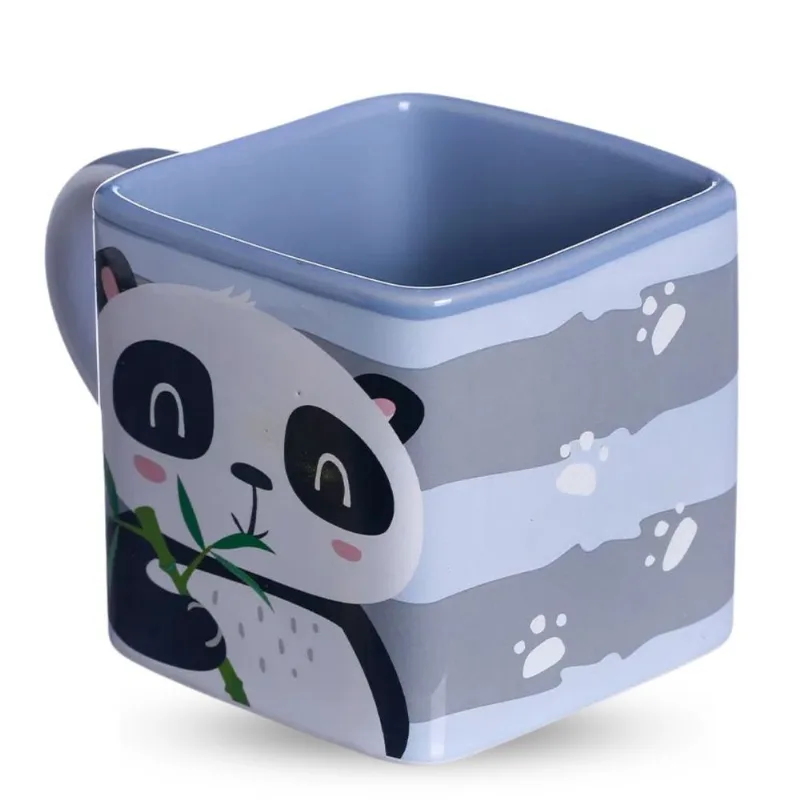 Caneca Cubo Panda Lilás