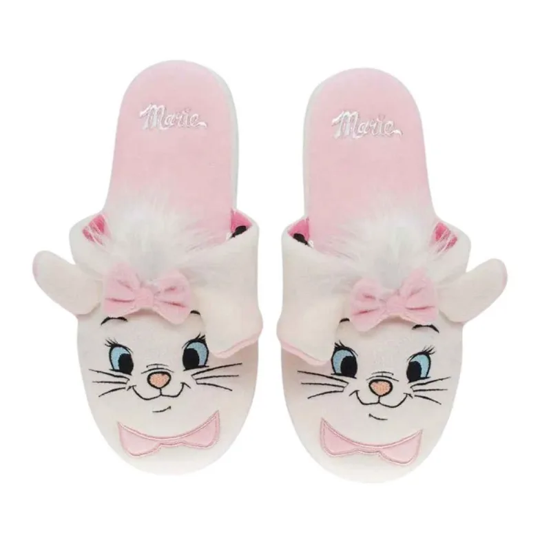 Pantufa Gata Gatinha Marie Original Disney, Zona Criativa, Tamanhos 33 Ao 41, Chinelo De Quarto 41 / Rosa