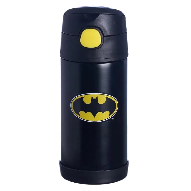 GARRAFA TÉRMICA INOX CLICK COM CANUDO 400ML BATMAN ZC