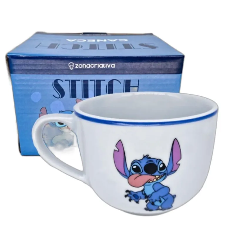 Caneca Sopa 500Ml Stitch - Não Disponível - Utilidades Domesticas