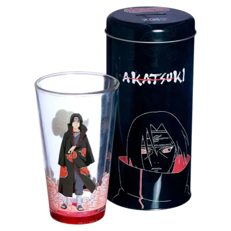 Copo Zonacriativa Naruto Akatsuki 500ml Vidro (MP)