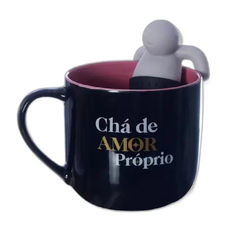 Caneca Com Infusor De Cha Amor Proprio - Não Disponível