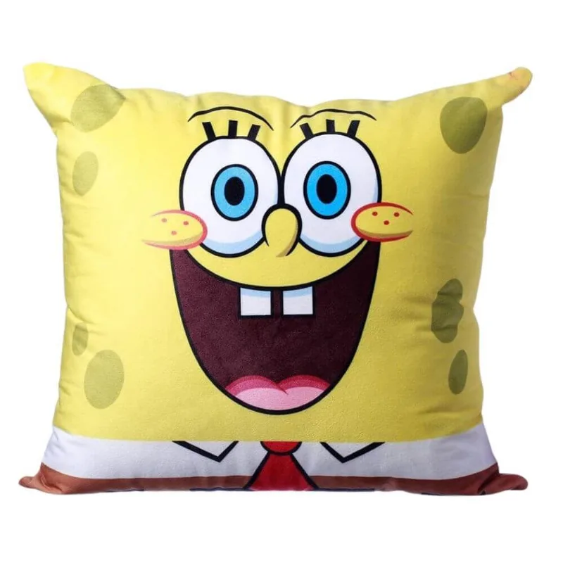 Almofada Fibra Veludo 40x40cm Bob Esponja - Zona Criativa