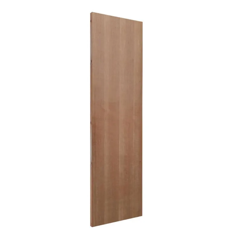 Folha de Porta Lisa Sarrafeada Pinus Encabeçada Curupixá West Doors Folha de Porta Lisa Sarrafeda para Verniz Curupixá Encabeçada 210x62cm