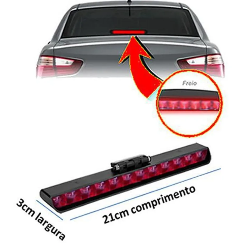 Break Light 12 Leds Gm Celta Vermelho
