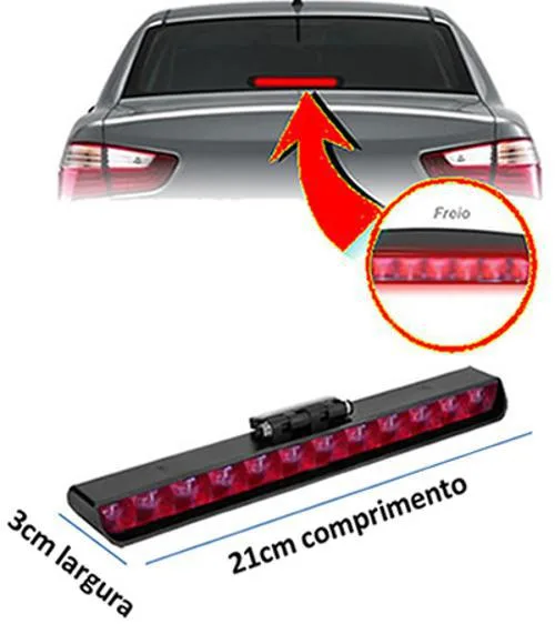 Break Light 12 Leds Gm Zafira Vermelho