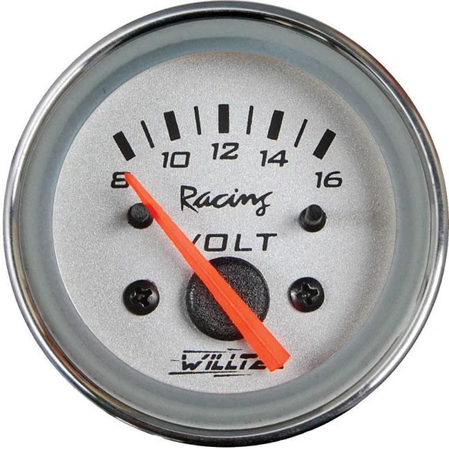Voltímetro 52 Mm 8-16v Toyota Fielder Fundo Cinza