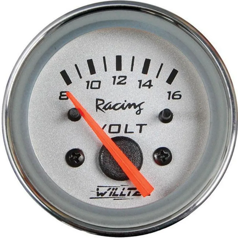 Voltímetro 52 Mm 8-16v Vw Space Cross Fundo Cinza