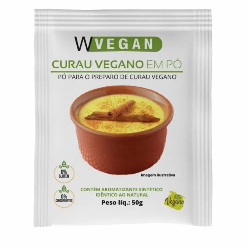 Curau Vegano em pó 50g Sachê WVegan