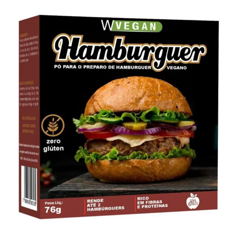 Hamburguer Vegano Sabor Carne em pó po