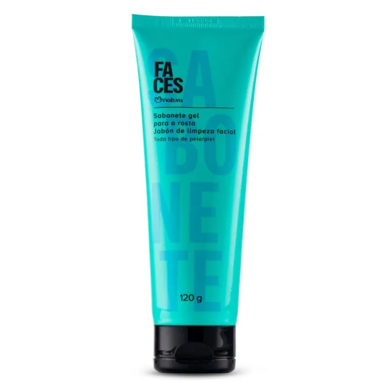 Natura faces sabonete gel facial energy shot 120G