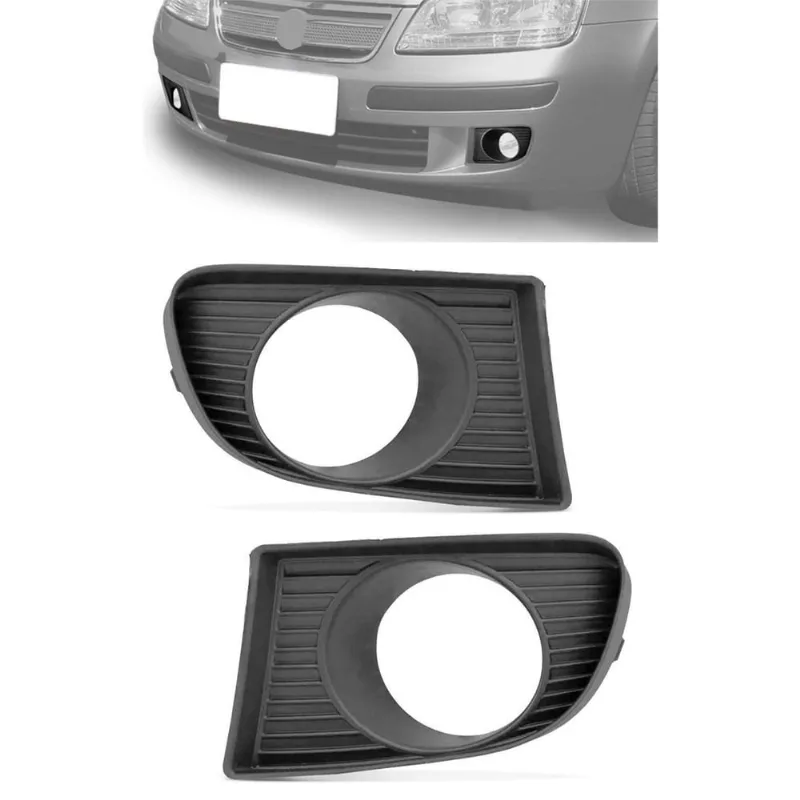 Par Moldura Farol De Milha Fiat Idea 2006/2010