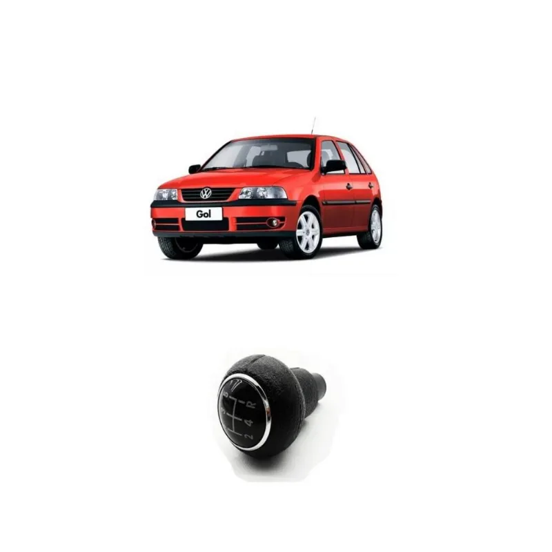 Bola De Câmbio Gol G3 1998 1999 A 2005 Preta Anel Cromado