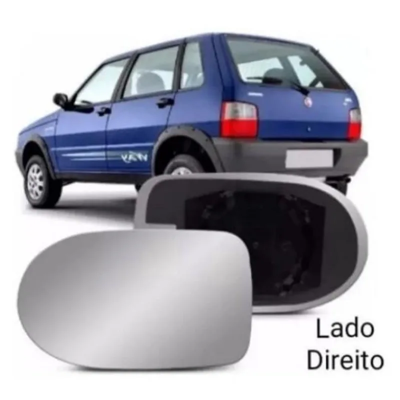 Lente Espelho Retrovisor Uno 2006 07