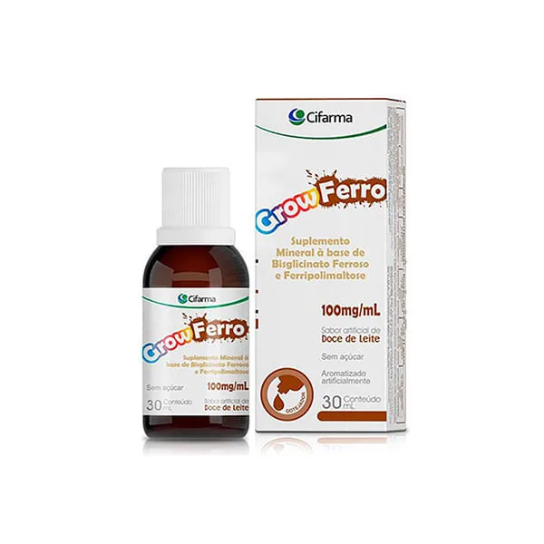 Suplemento Ferro Vit Grow 100mg/ml Líquido 30ml - Cifarma - Medicamentos