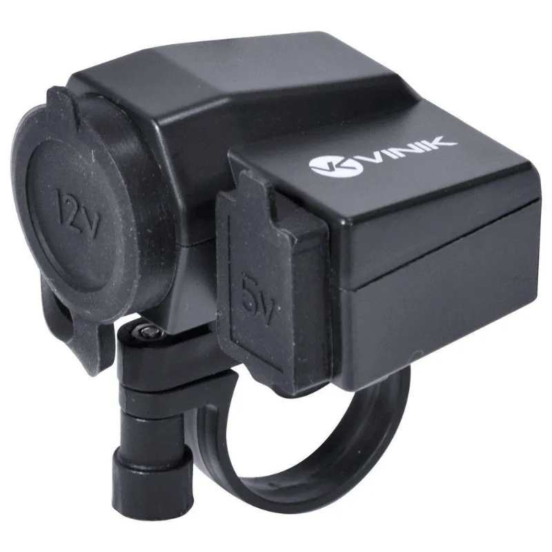 Adaptador Carregador 12V Motocicleta Com Usb 2.1A Cabo 1,5M
