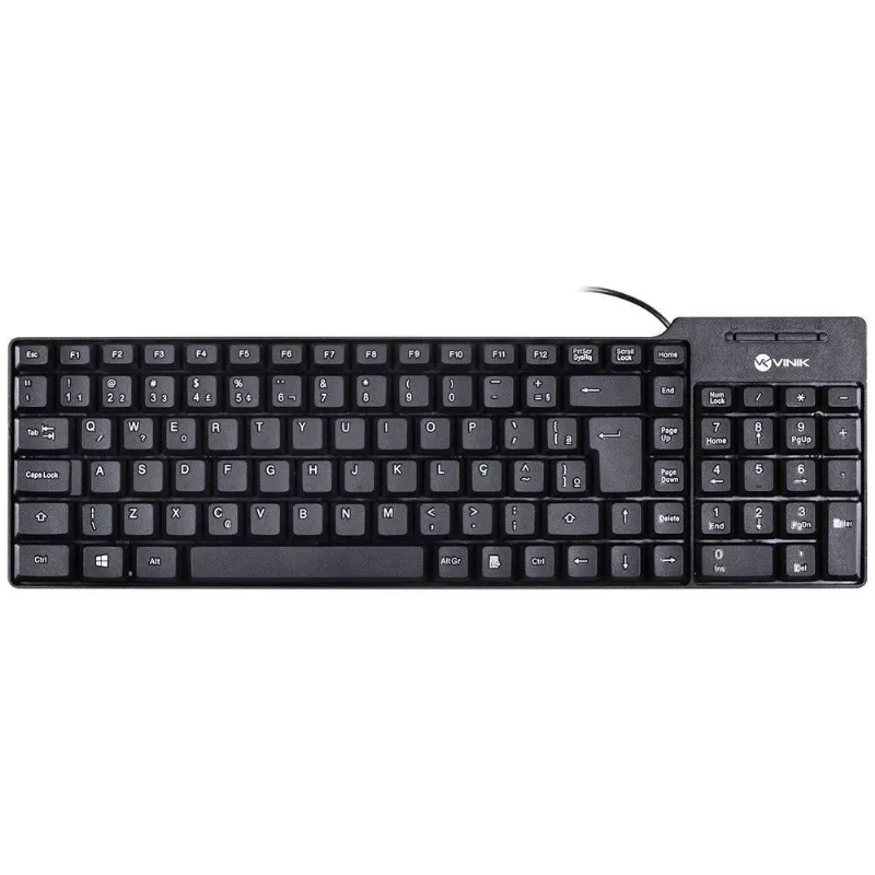 Teclado Compacto Usb Dynamic Abnt2 1.8M Preto - Dt150