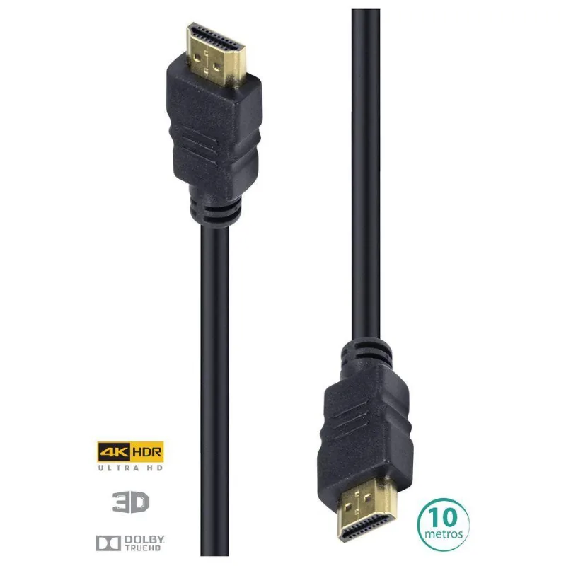 Cabo Hdmi 2.0 4K Ultra Hd 3D Conexão Ethernet 10 Metros