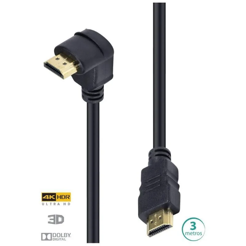Cabo HDMI 2.0 H2090-3 4K com Conector 90° e Suporte a Ethernet Vinik - VINIK