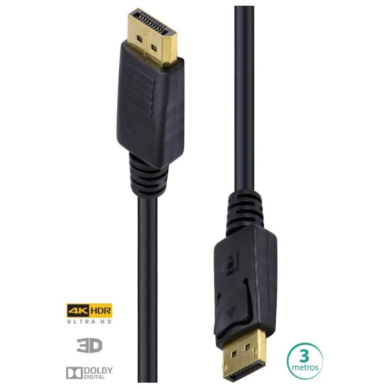 Cabo Displayport 1.3v Ultra Hd 60hz 3 Metros - Dp13-3 - VINIK