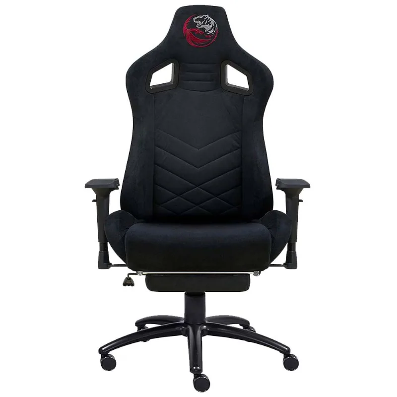 CADEIRA GAMER PCYES MAD RACER V12 MADV12PTSDG PRETA MATERIAL SUEDE INCLINACAO ATE 180 SUPORTA ATE 180KG