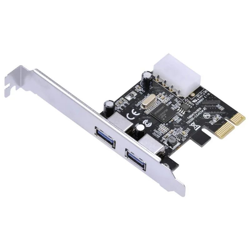 Placa Usb Com 2 Usb 3.0 Pci Express Pci-e X1 Com Low Profil