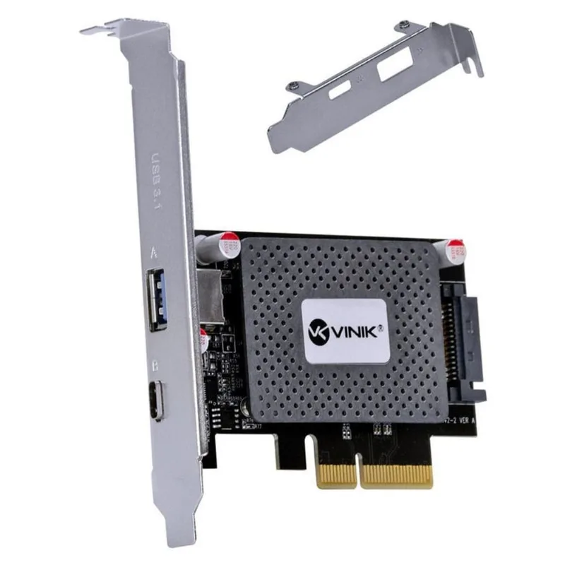 Placa Usb Com Usb 3.0 + Usb Tipo C / Type C 3.1 Pci Express