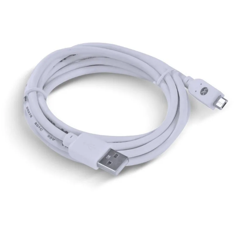 Cabo Usb Micro Usb 2m Musb-2 para Sincronização e Recarga 5V Branco Vinik