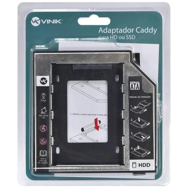 Adaptador Caddy Hd-ssd Gaveta Dvd Notebook Sata 9.5mm