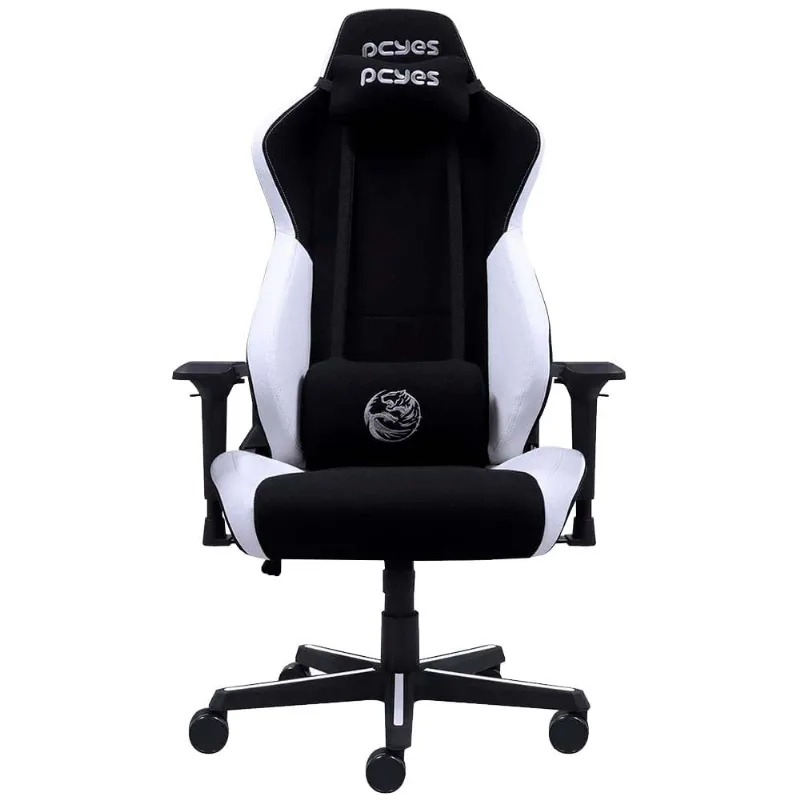CADEIRA GAMER PCYES MAD RACER V8 TURBO , INCLINAÇÃO 135º BRANCA - V8TBMADPT