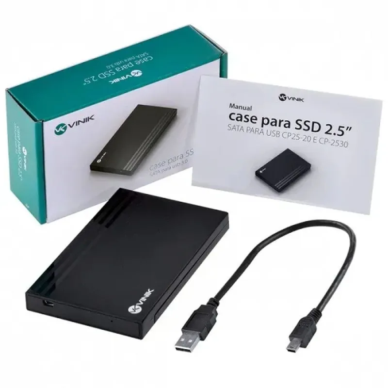 Case para SSD 2.5" SATA para USB 2.0 - CP25-20 Vinik 34232 - Não Disponível - Computadores E Informática