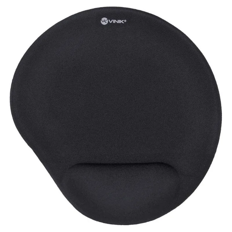 Mousepad Com Apoio De Pulso Em Gel Vinik Preto MPG-10P (MP)
