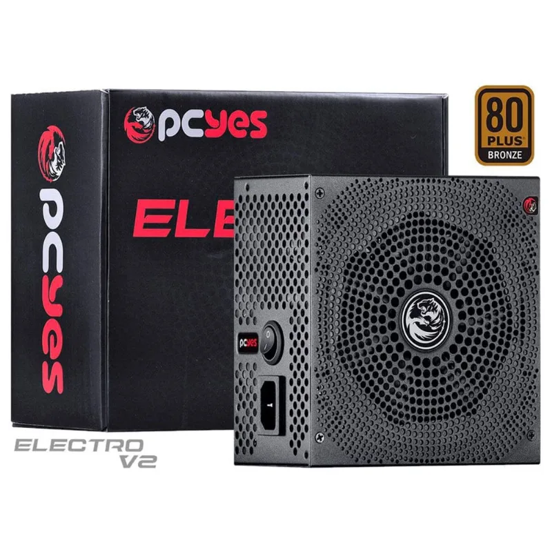 Fonte ATX 750W PCyes Electro V2 80 Plus Bronze PFC Ativo ELECV2PTO750W (MP)