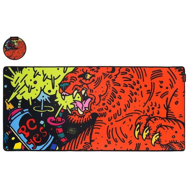 Mouse Pad Gamer Tiger Extended - 900 X 420mm - Pcyes -... - PCYES - Games
