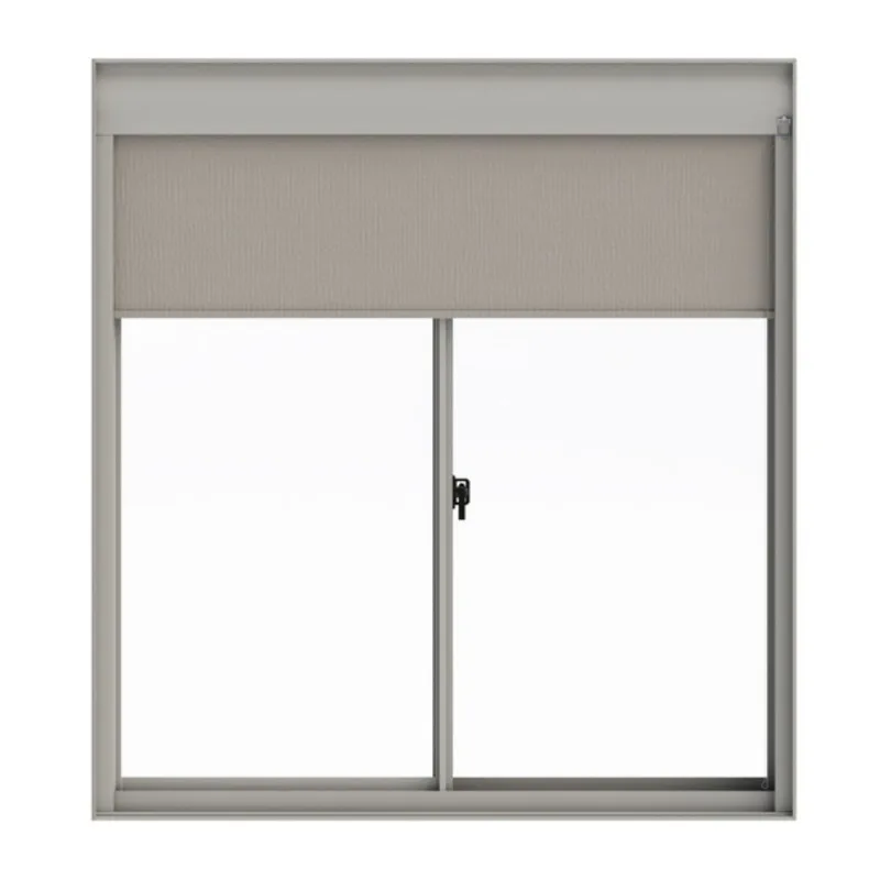 Janela Persiana 2 Folhas Blackout Tecido Alumínio Branco Alumasa Janela Persiana 2 Folhas Blackout de Tecido Alumínio Branco 120x120cm