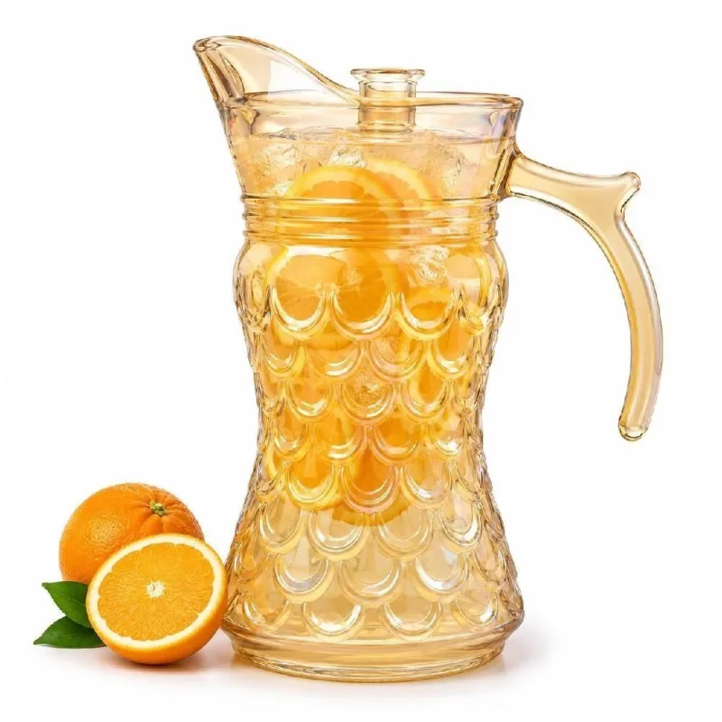 Jarra para Bebidas Riviera Vidro Âmbar 1,7L com Tampa Marrom - OUTRAS - Agro