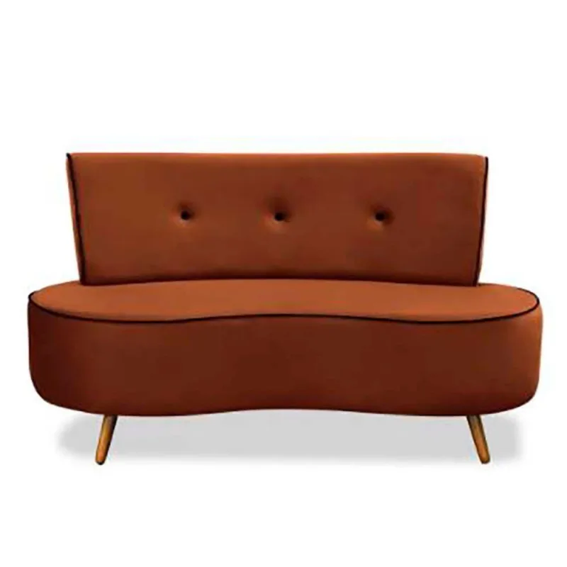 Sofá Doha 135cm - Caramelo - Konfort