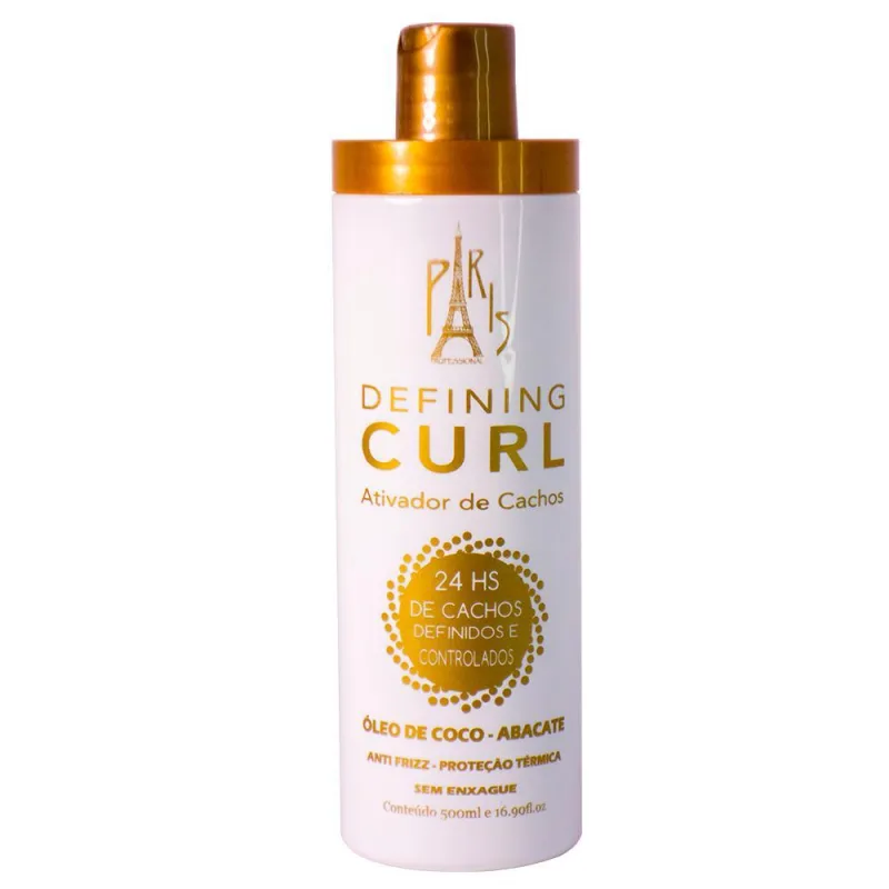 Ativador De Cachos Defining Curl Paris Professional 500 Ml - Não Informado - Higiene E Perfumaria