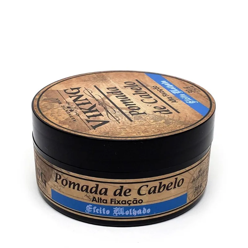 Pomada Modeladora Para Cabelo Efeito Molhado Viking