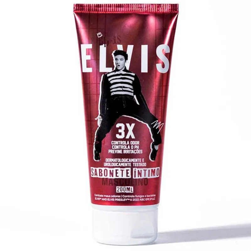 Sabonete Íntimo Masculino Elvis Presley Combate Maus Odores 200mL Viking