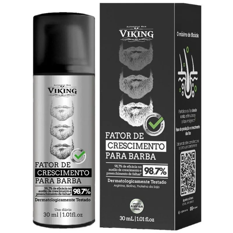 Fator de Crescimento Viking para Barba 98,7% 30mL