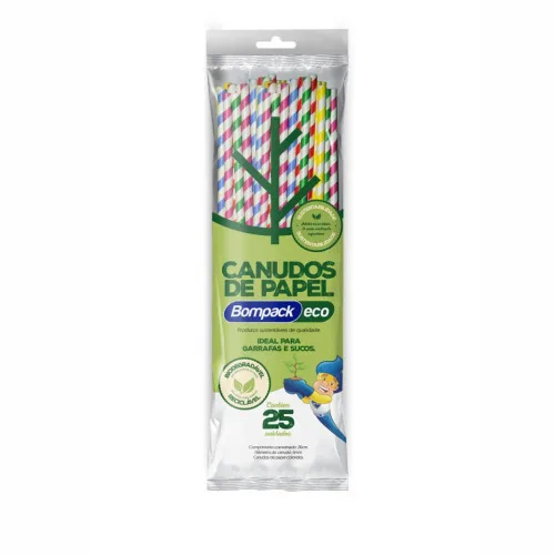CANUDO PAPEL BOMPACK COM 25 - BOMPACK