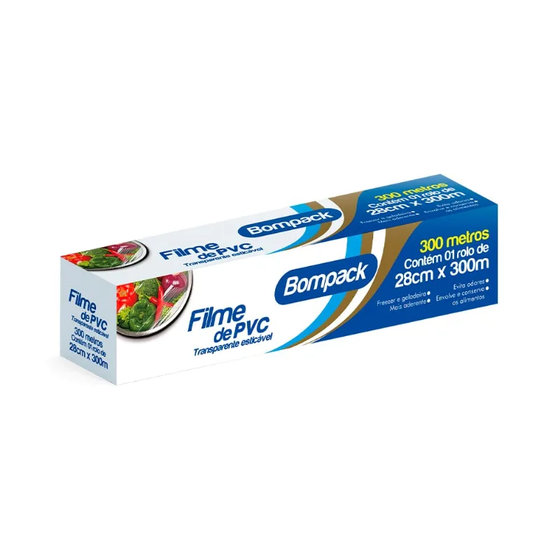 Filme Pvc Bompack 28cm X 300m