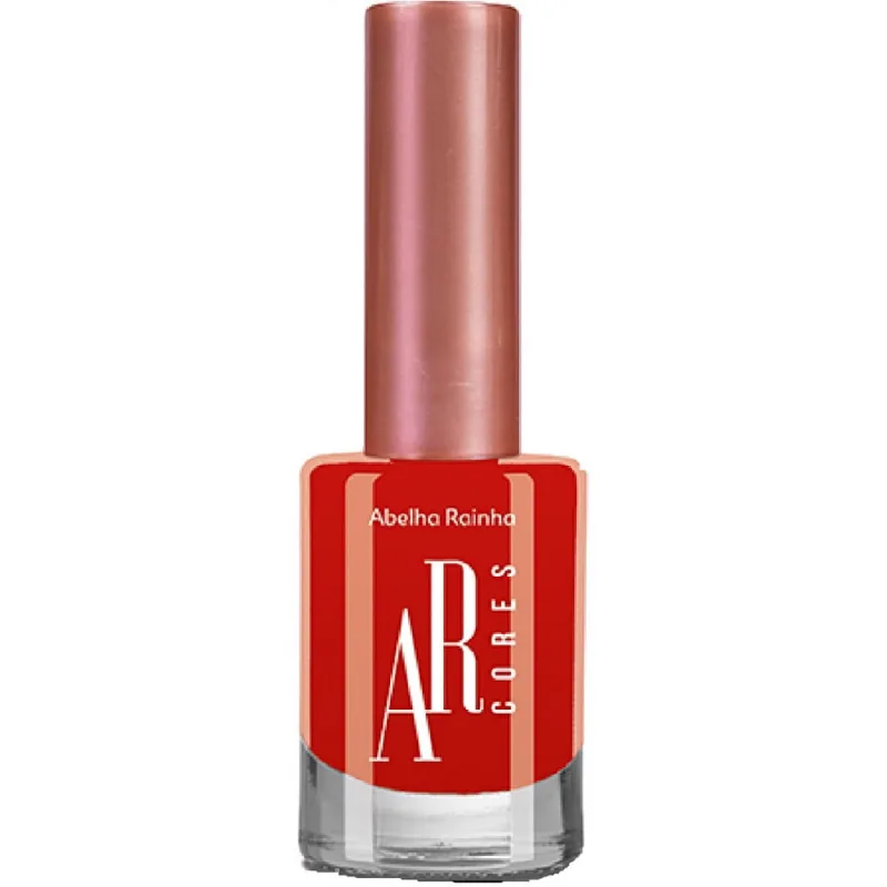 Esmalte Cremoso Vermelho Escarlate ar Cores Abelha Rainha 10ml