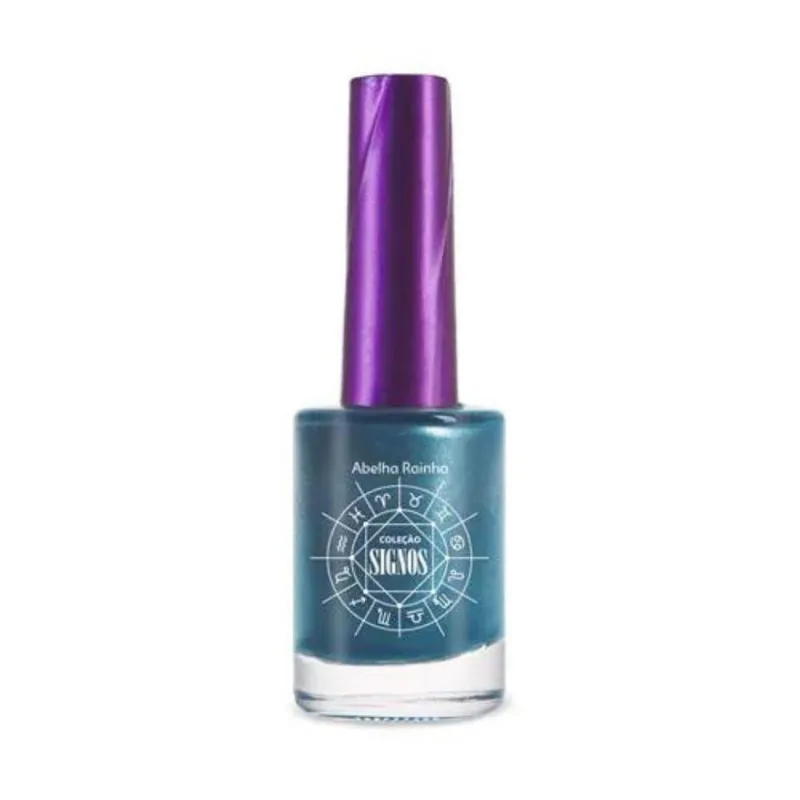 Esmalte Coleção Signo Libra Azul Cintilante Abelha Rainha