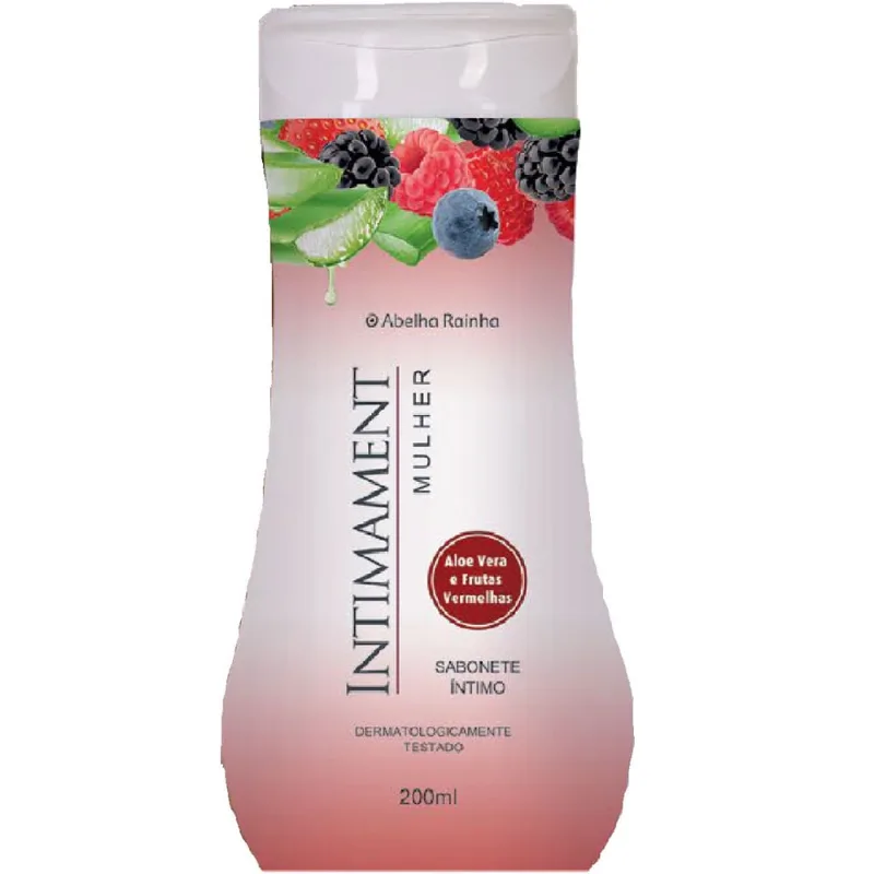 Sabonete Íntimo Frutas Vermelhas e Aloe Vera Intimament Mulher Abelha Rainha 200ml