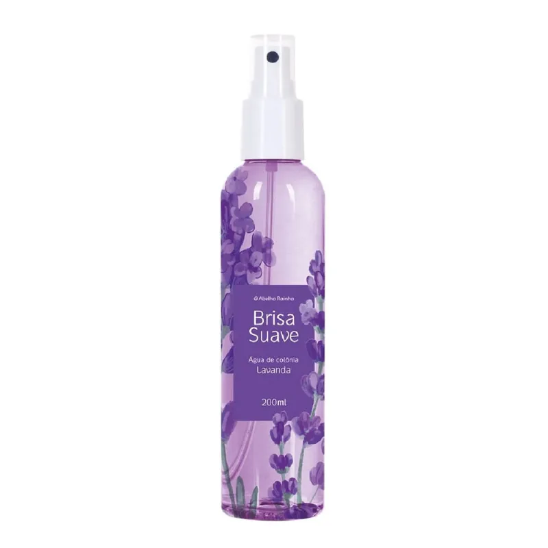 Água de Colônia Refrescante Desodorante Lavanda Brisa Suave Abelha Rainha 200ml