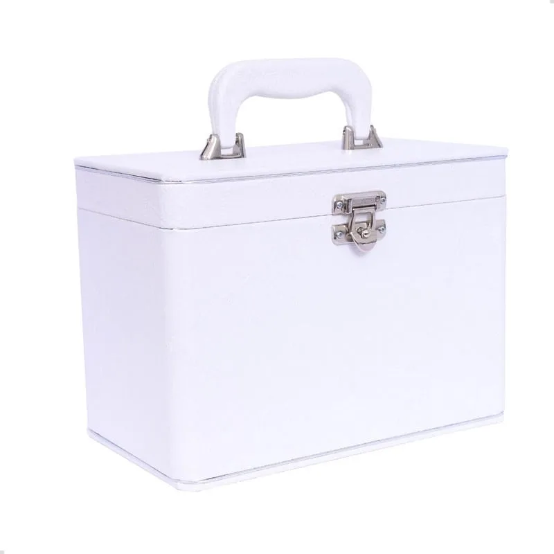 Maleta para 600 Fotos - 6 Álbuns fotográficos 10x15 costurado branco Baú Box - Não Disponível - Papelaria