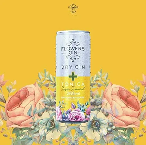 GIN TÔNICA FLOWERS LT 269ML TOQUE DE TROPICAL - FLOWERS